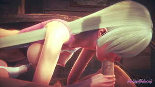 Nanatsu ez Taizai Hentai - Elizabeth zurrupatu eta sartu